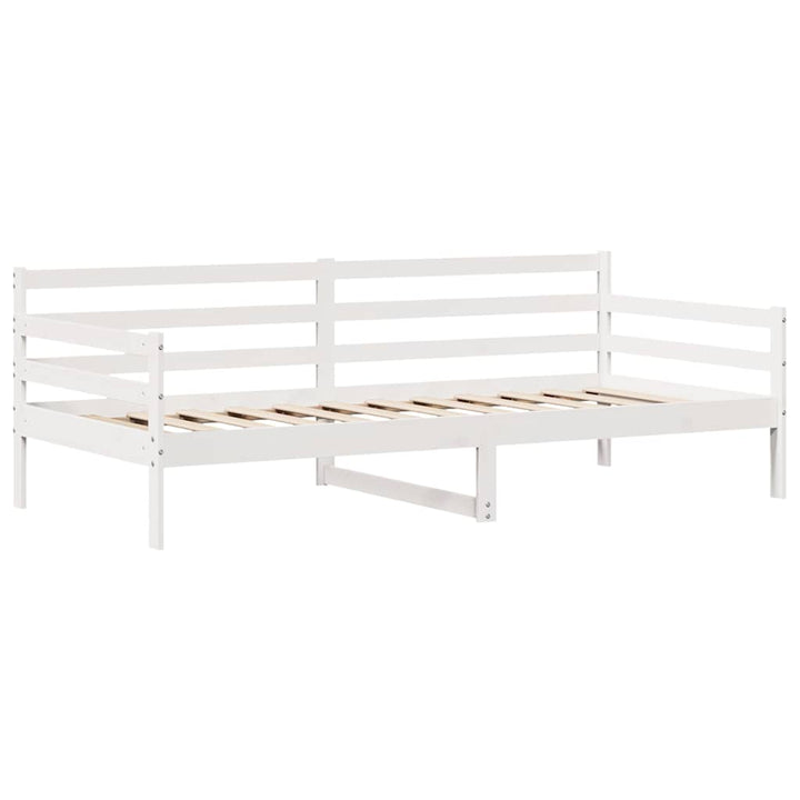 daybed med skuffer 90x190 cm massivt fyrretræ hvid