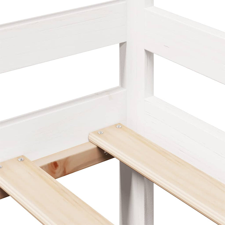 daybed med skuffer 90x190 cm massivt fyrretræ hvid