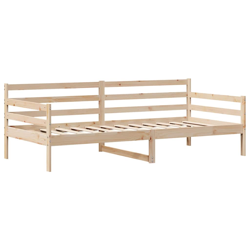 daybed med skuffer 80x200 cm massivt fyrretræ hvid