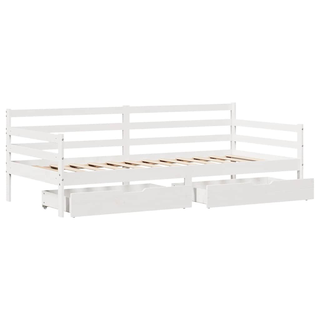 daybed med skuffer 90x200 cm massivt fyrretræ