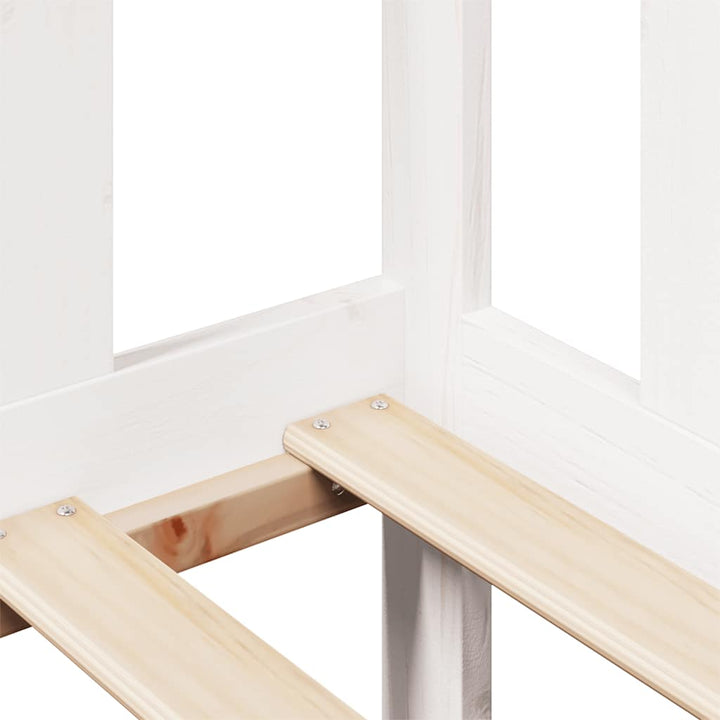 daybed med skuffer 80x200 cm massivt fyrretræ hvid