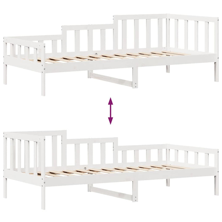 daybed med skuffer 90x190 cm massivt fyrretræ