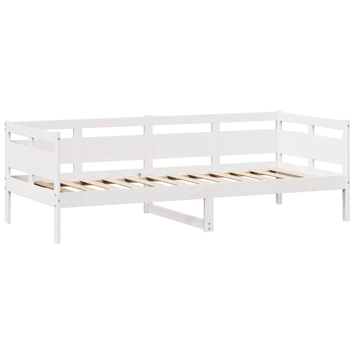 daybed med skuffer 90x200 cm massivt fyrretræ hvid