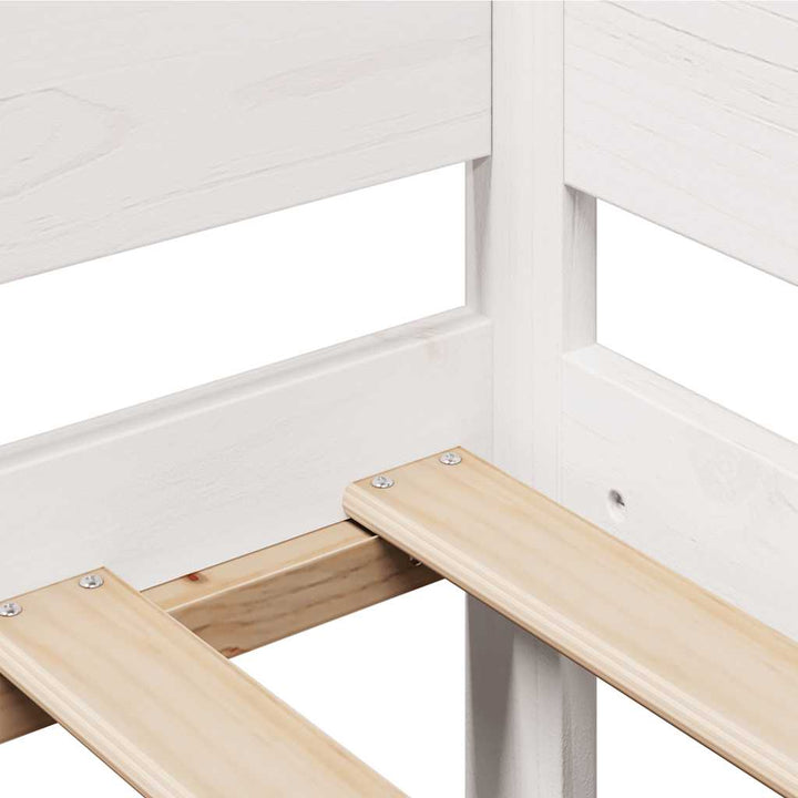 daybed med skuffer 90x200 cm massivt fyrretræ hvid