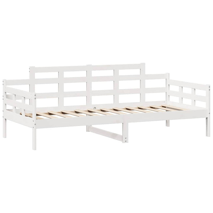 daybed med skuffer 90x200 cm massivt fyrretræ hvid