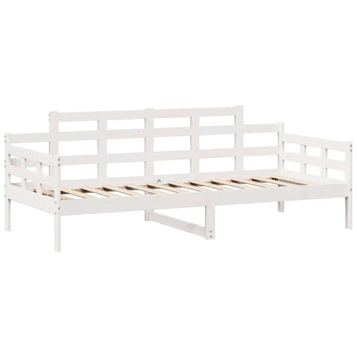 daybed med skuffer 80x200 cm massivt fyrretræ hvid