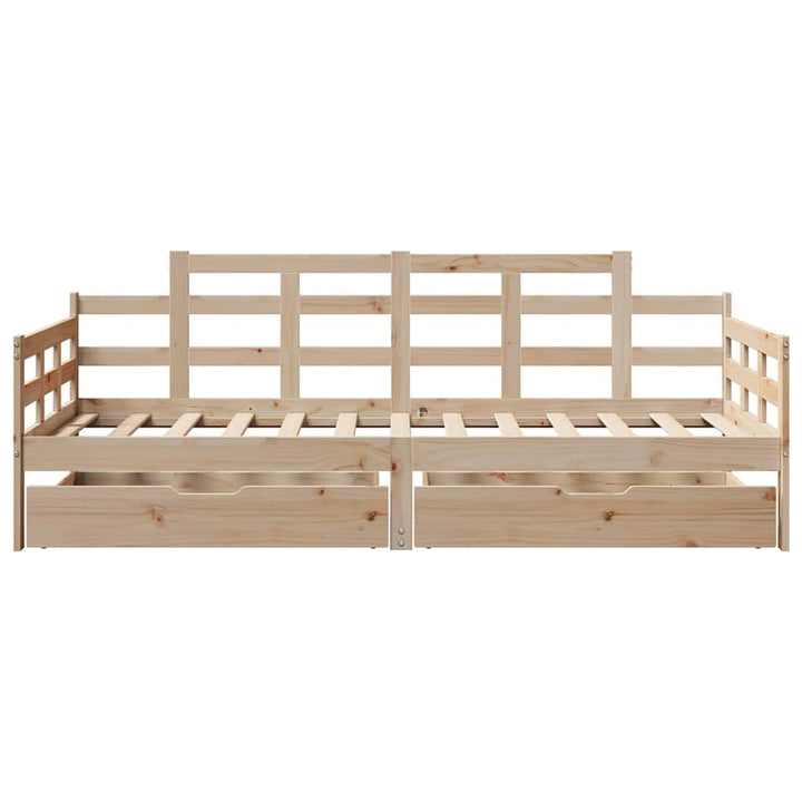 daybed med skuffer 90x190 cm massivt fyrretræ