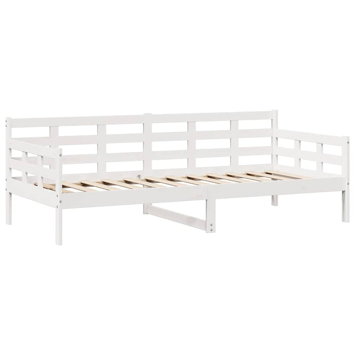 daybed med skuffer 90x200 cm massivt fyrretræ hvid