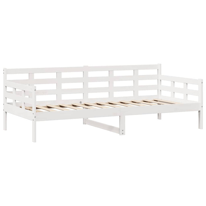 daybed med skuffer 90x190 cm massivt fyrretræ hvid