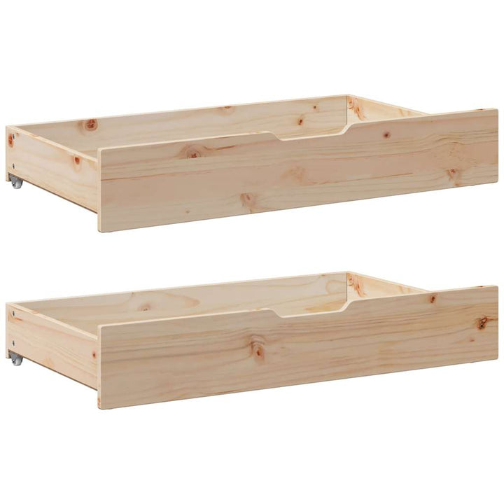 daybed med udtræk og skuffer uden madras 80x200 cm