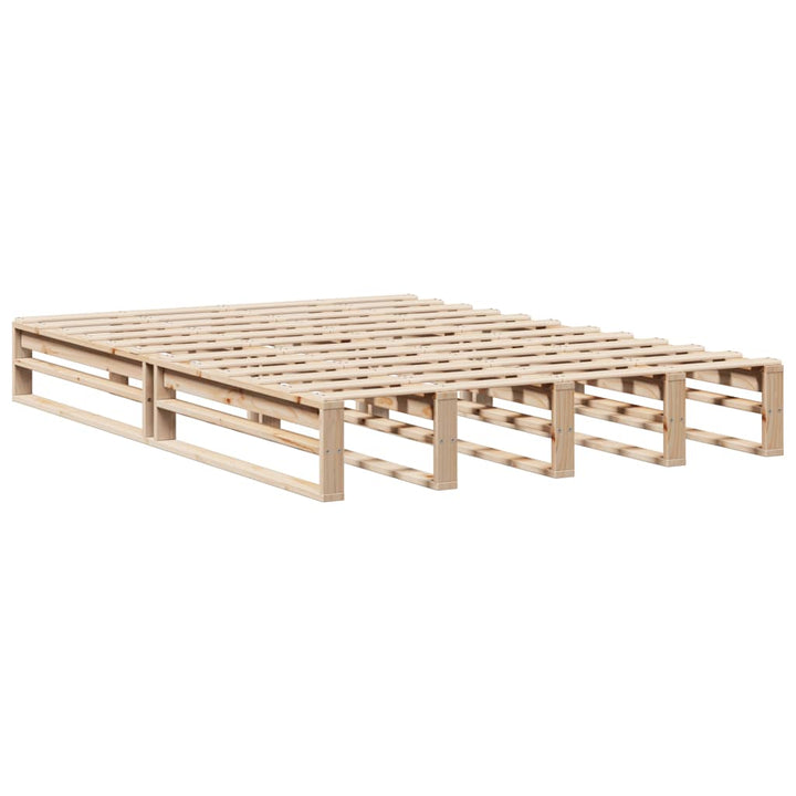 sengeramme uden madras 160x200 cm massivt fyrretræ