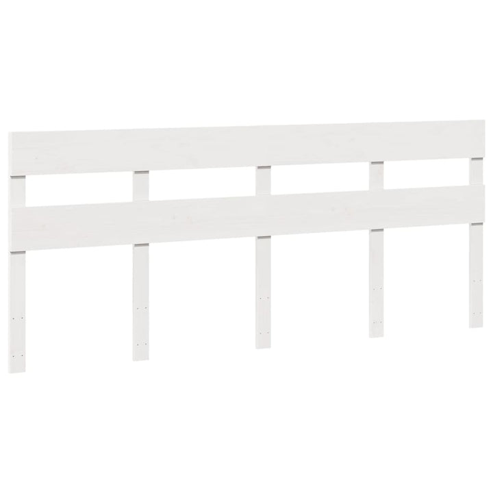 sengeramme uden madras 200x200 cm massivt fyrretræ hvid