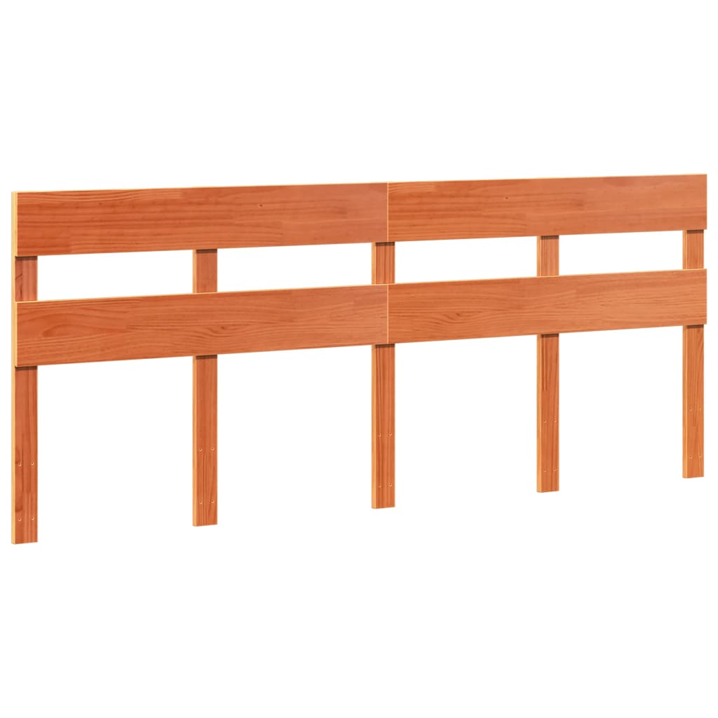 sengeramme uden madras 200x200 cm massivt fyrretræ gyldenbrun