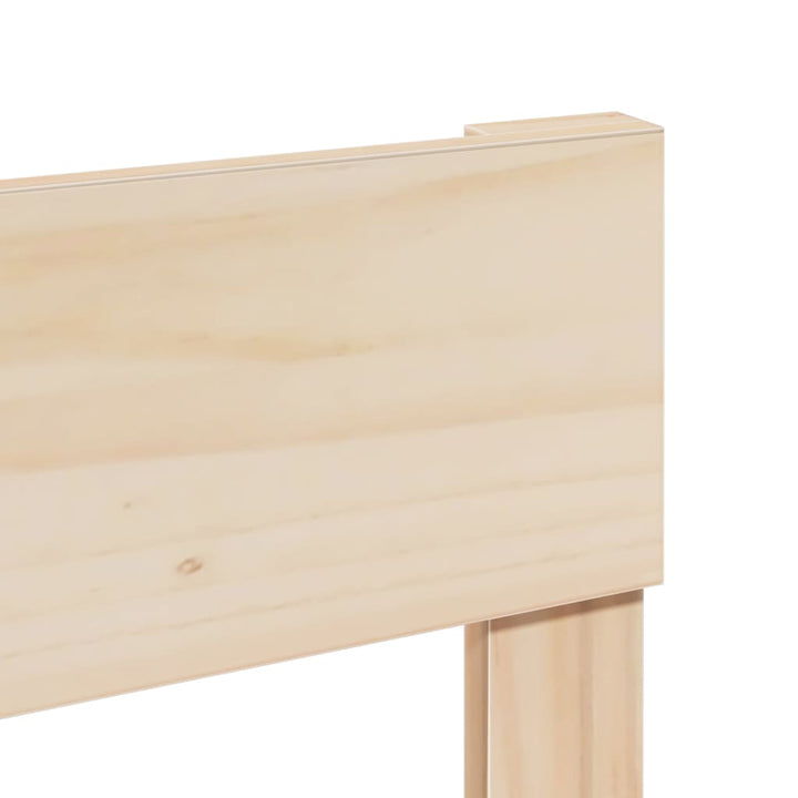 sengeramme uden madras 135x190 cm massivt fyrretræ hvid
