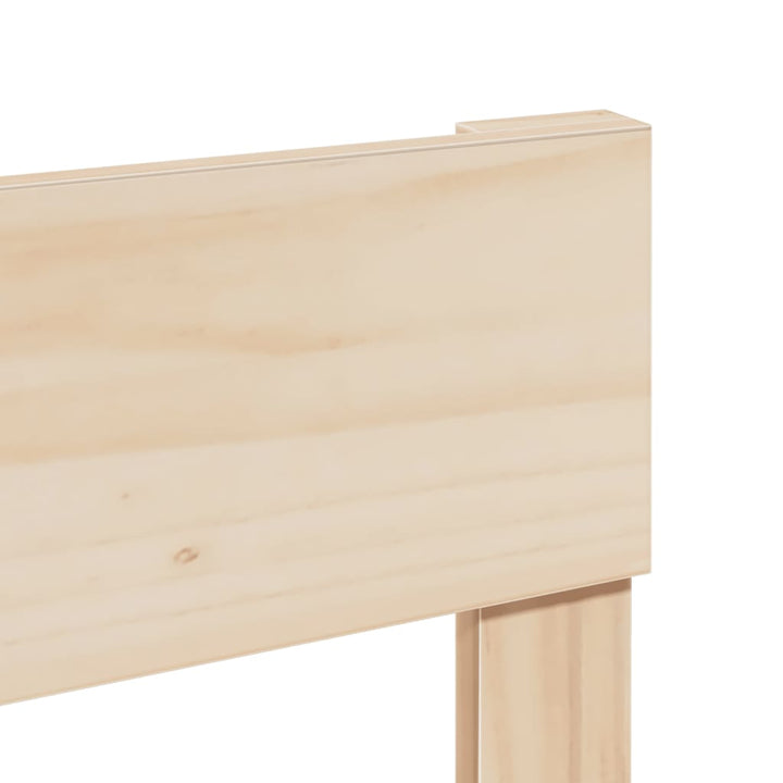sengeramme uden madras 140x190 cm massivt fyrretræ