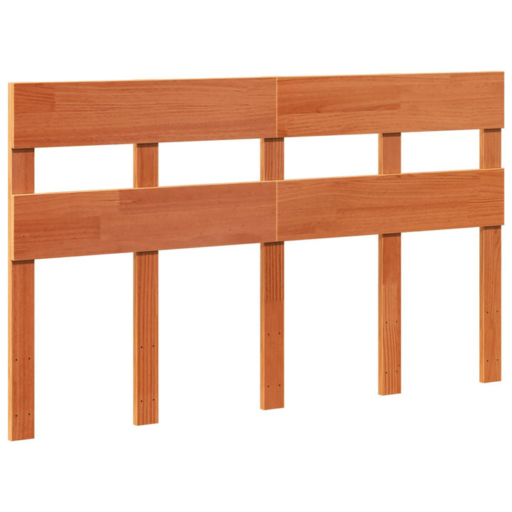 sengeramme uden madras 140x190 cm massivt fyrretræ gyldenbrun