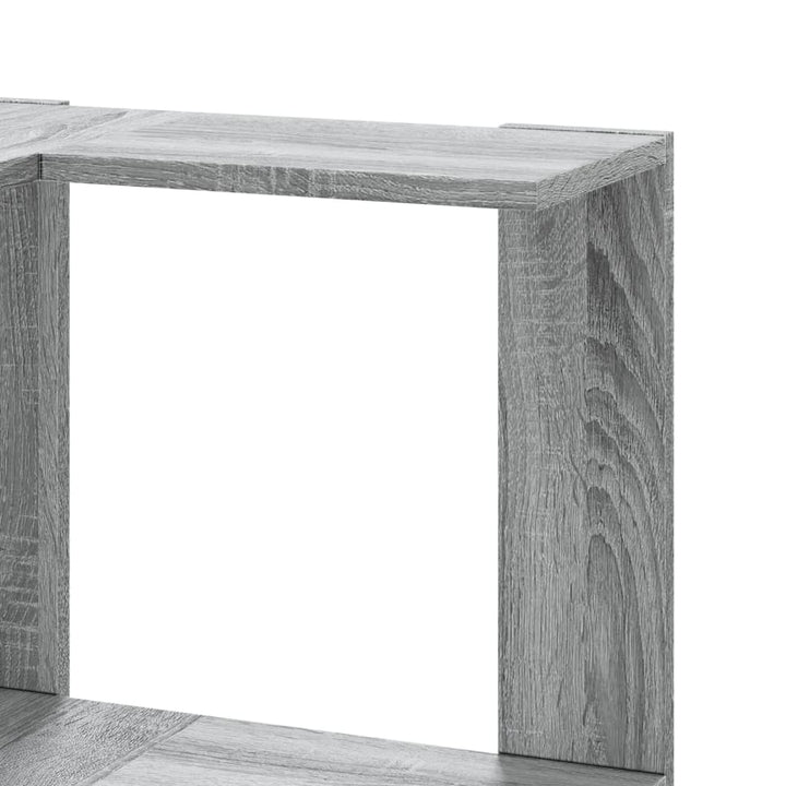 bogreol til hjørne 80x30x154 cm 5 hylder konstrueret træ