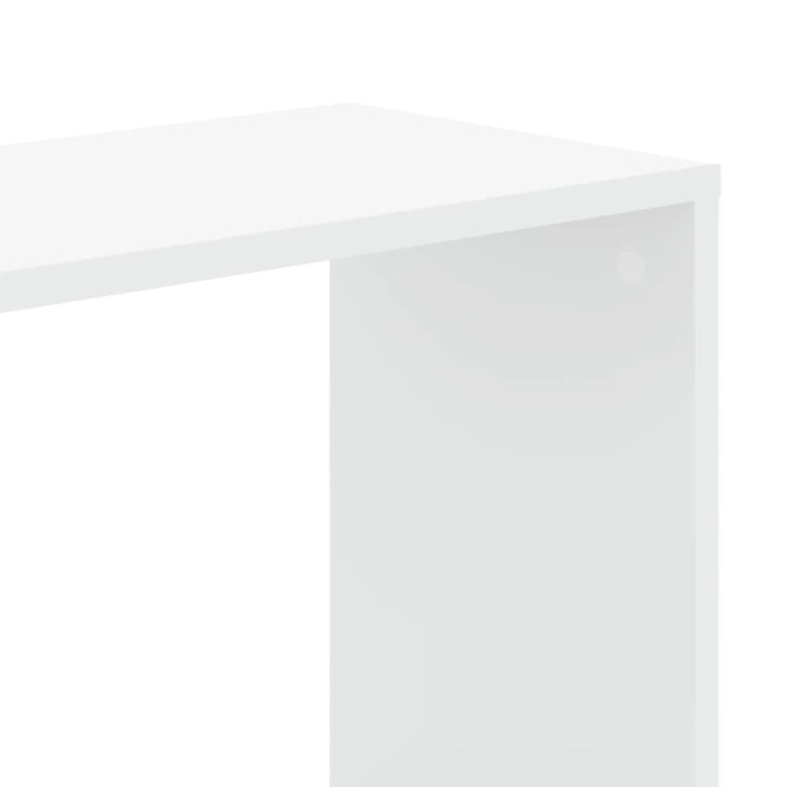bogreol 45x23,5x162,5 cm 5 hylder konstrueret træ hvid