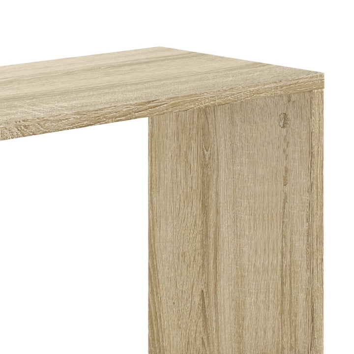 bogreol 45x23,5x162,5 cm 5 hylder konstrueret træ sonoma-eg
