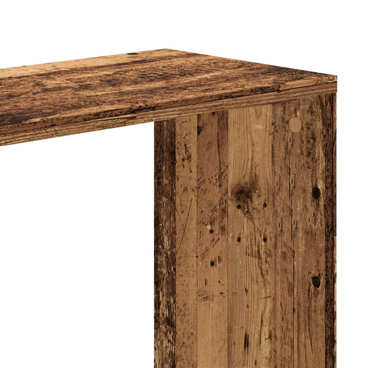 bogreol 45x23,5x162,5 cm 5 hylder konstrueret træ gammelt træ