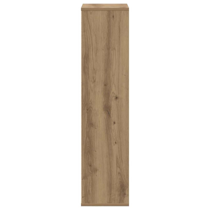 bogreol 50x25x105 cm konstrueret træ egetræsfarve