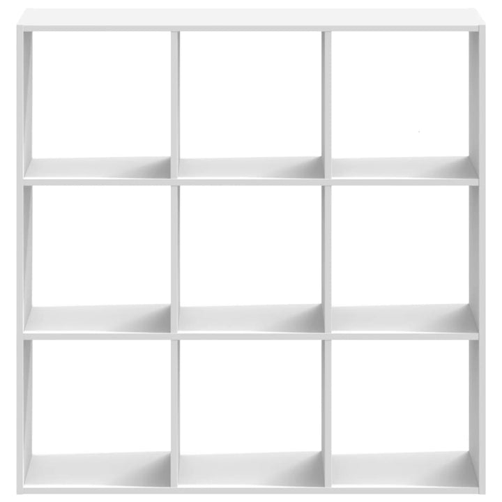 bogreol 102x32x102 cm konstrueret træ hvid