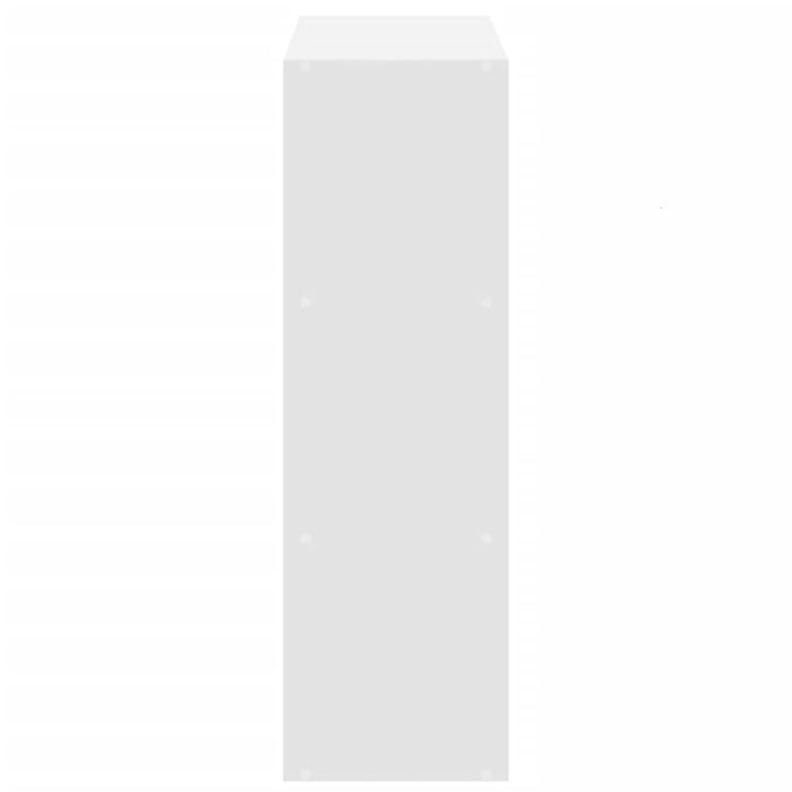 bogreol 102x32x102 cm konstrueret træ hvid