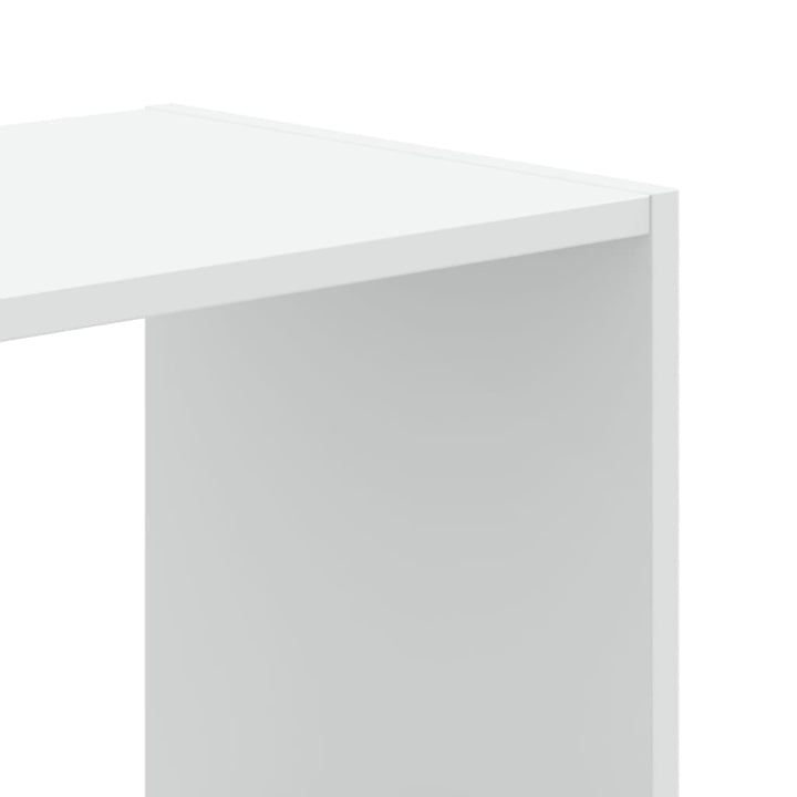 bogreol 102x32x102 cm konstrueret træ hvid
