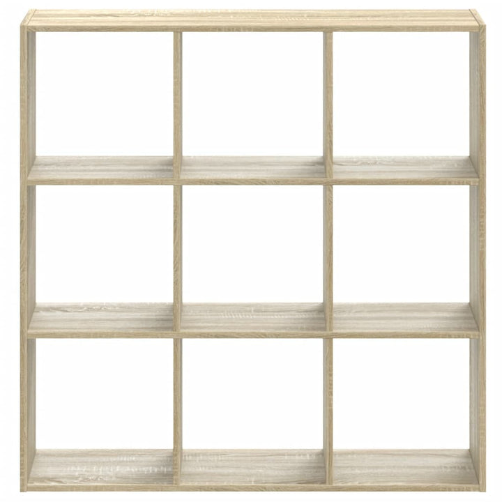 bogreol 102x32x102 cm konstrueret træ sonoma-eg