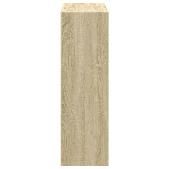bogreol 102x32x102 cm konstrueret træ sonoma-eg