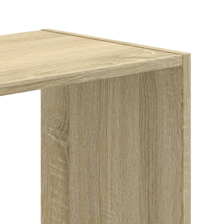 bogreol 102x32x102 cm konstrueret træ sonoma-eg