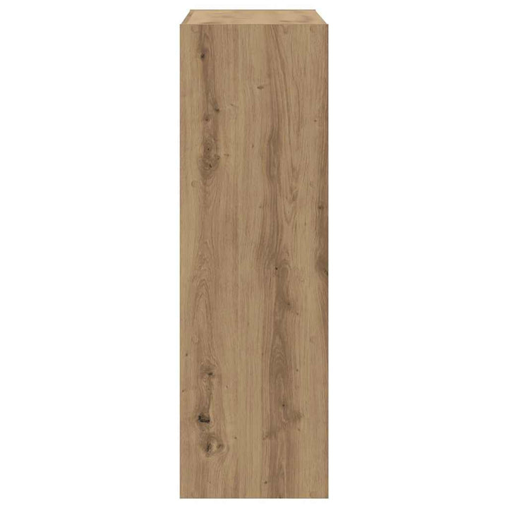 bogreol 102x32x102 cm konstrueret træ egetræsfarve