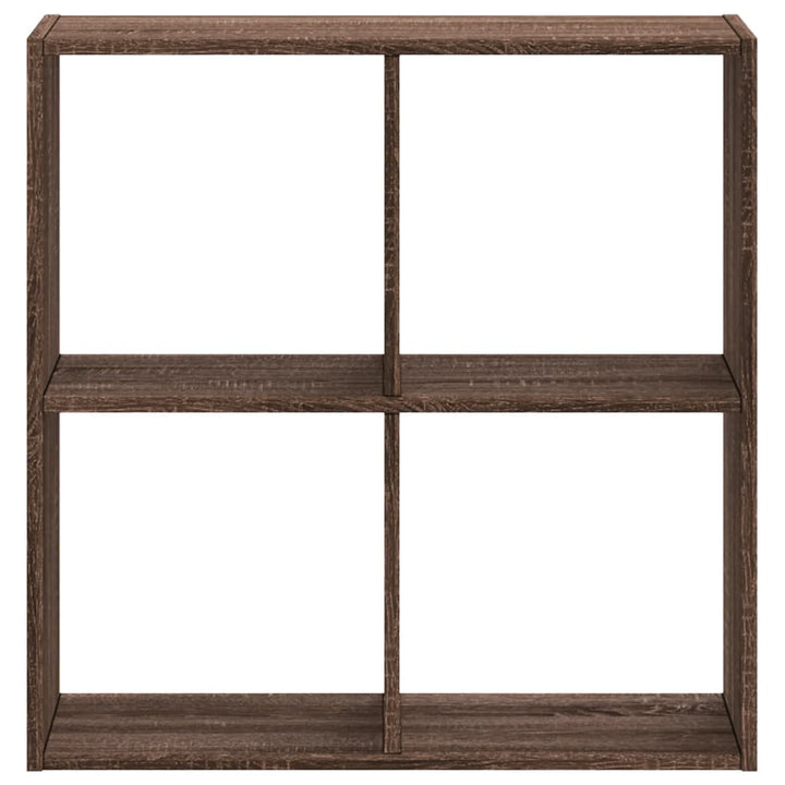 skab 68,5x32x68,5 cm konstrueret træ brun egetræsfarve