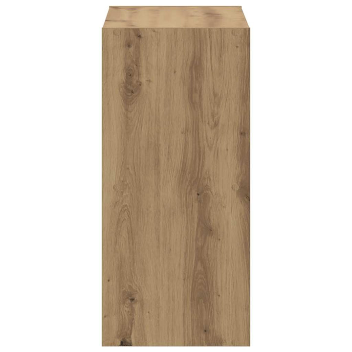 skab 68,5x32x68,5 cm konstrueret træ egetræsfarve
