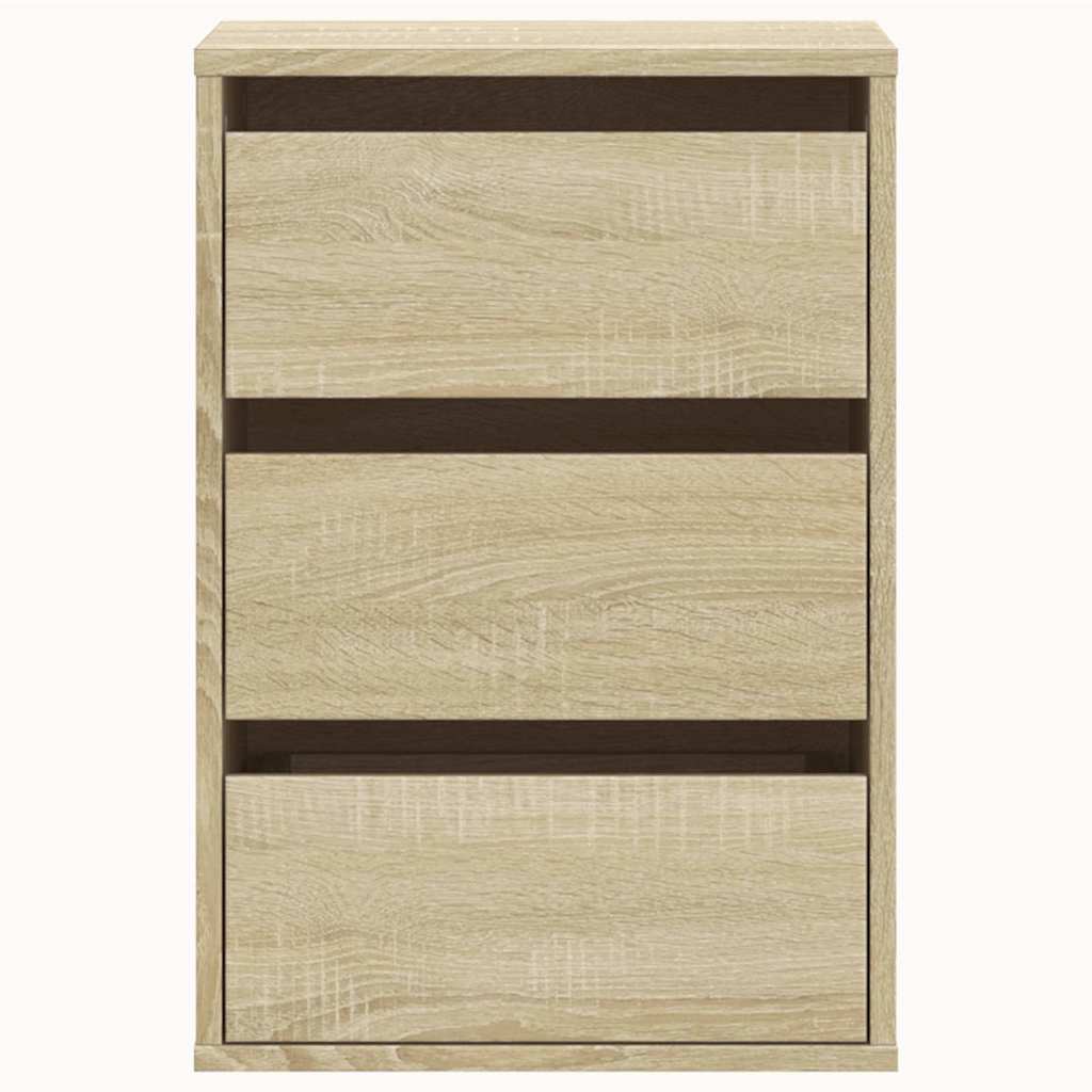 kommode til hjørne 40x41x58 cm konstrueret træ sonoma-eg