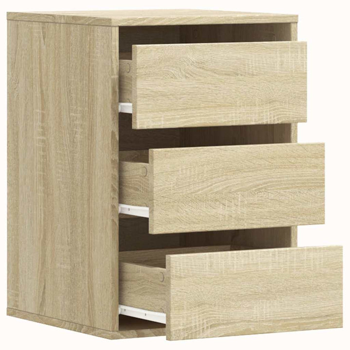 kommode til hjørne 40x41x58 cm konstrueret træ sonoma-eg