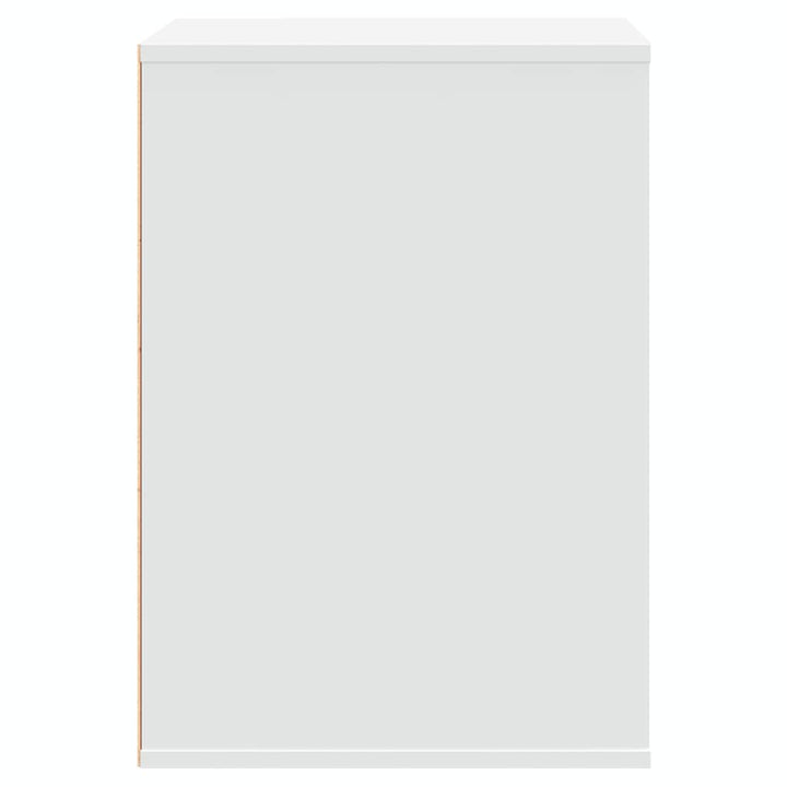 kommode til hjørne 60x41x58 cm konstrueret træ hvid