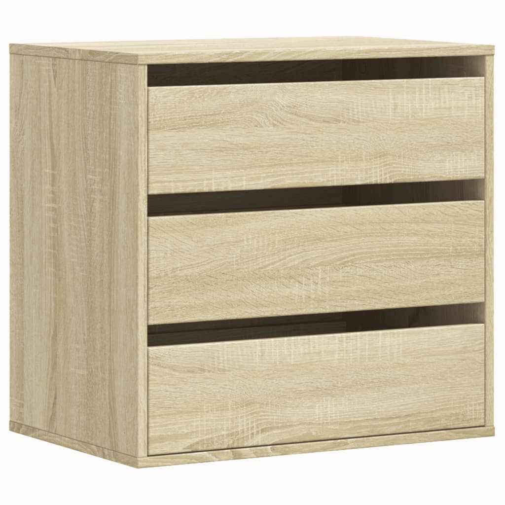 kommode til hjørne 60x41x58 cm konstrueret træ sonoma-eg