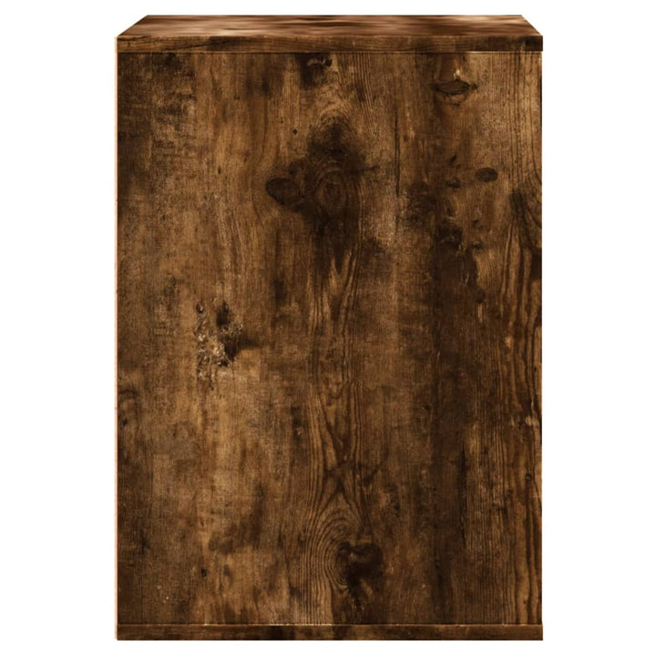 kommode til hjørne 60x41x58 cm konstrueret træ røget egetræ