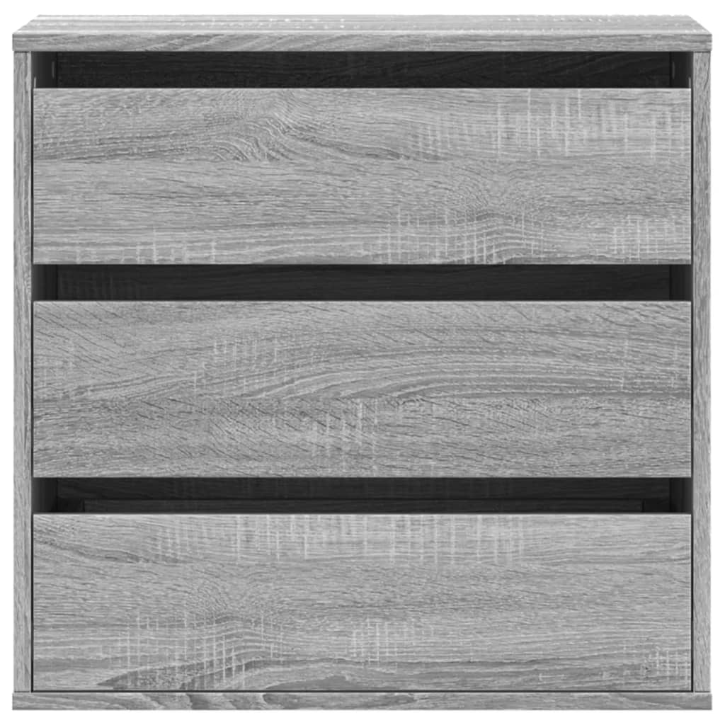kommode til hjørne 60x41x58 cm konstrueret træ grå sonoma-eg