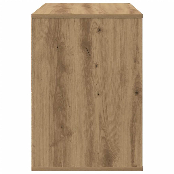 kommode til hjørne 60x41x58 cm konstrueret træ egetræsfarve