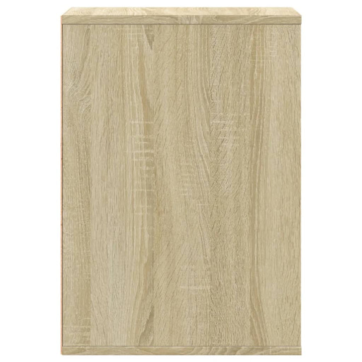 kommode til hjørne 80x41x58 cm konstrueret træ sonoma-eg