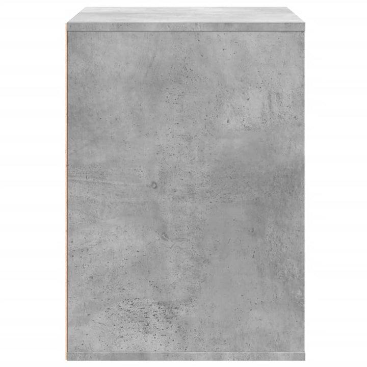 kommode til hjørne 80x41x58 cm konstrueret træ betongrå