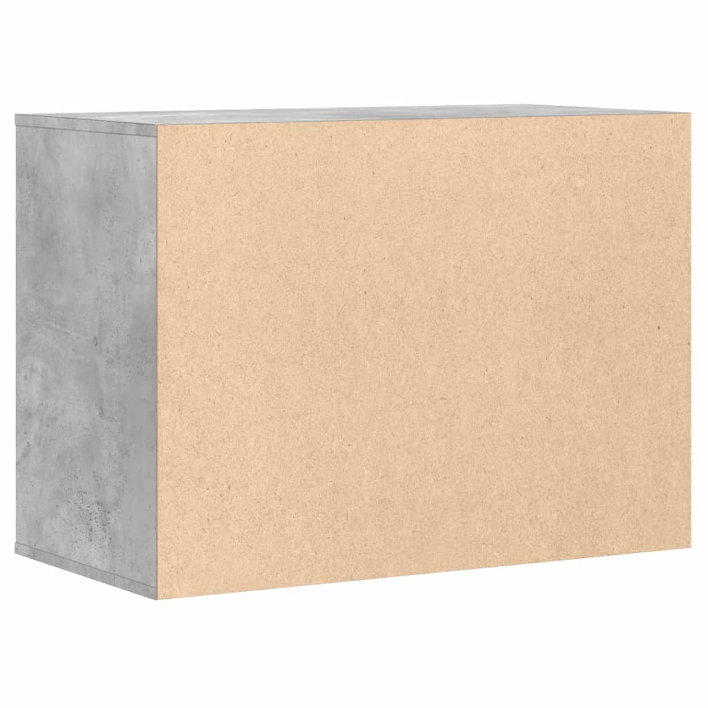 kommode til hjørne 80x41x58 cm konstrueret træ betongrå