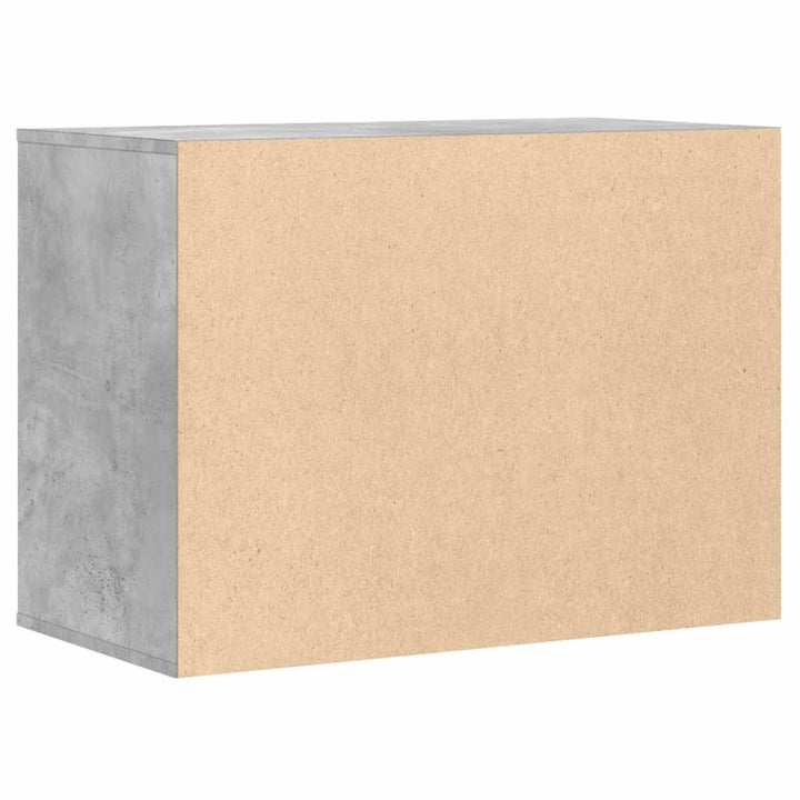 kommode til hjørne 80x41x58 cm konstrueret træ betongrå
