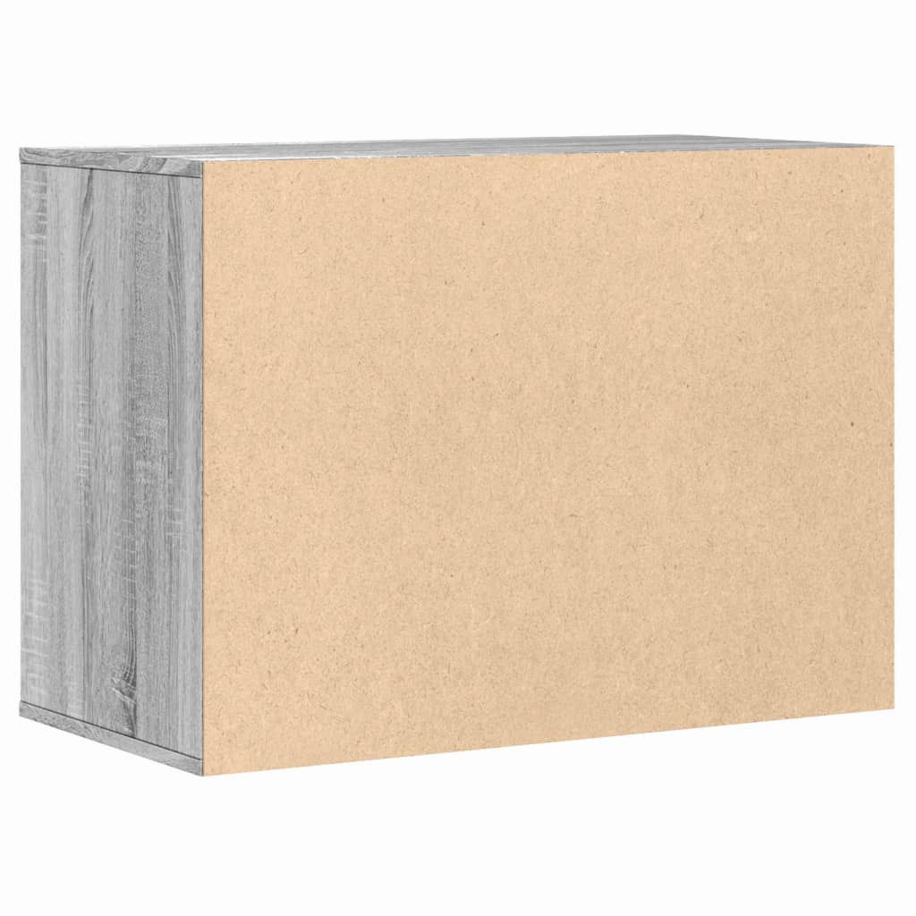 kommode til hjørne 80x41x58 cm konstrueret træ grå sonoma-eg