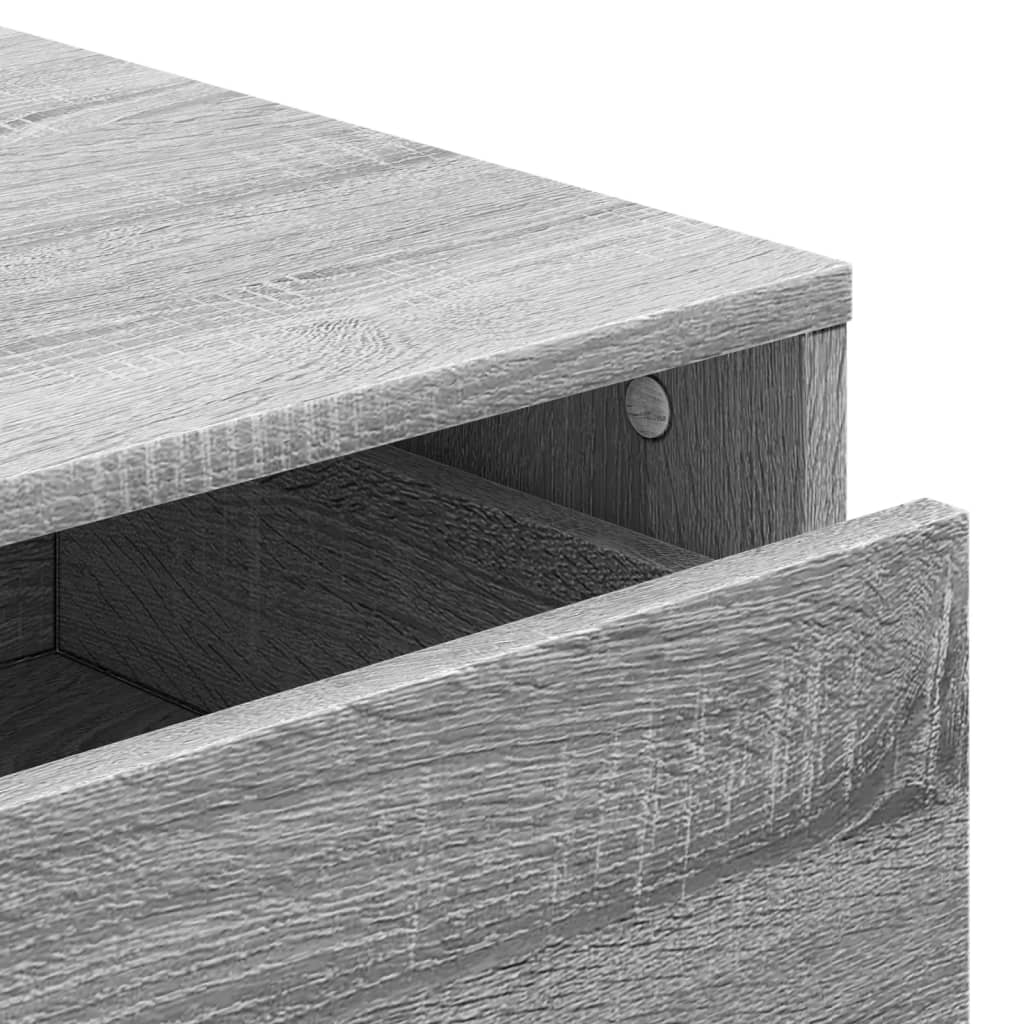 kommode til hjørne 80x41x58 cm konstrueret træ grå sonoma-eg