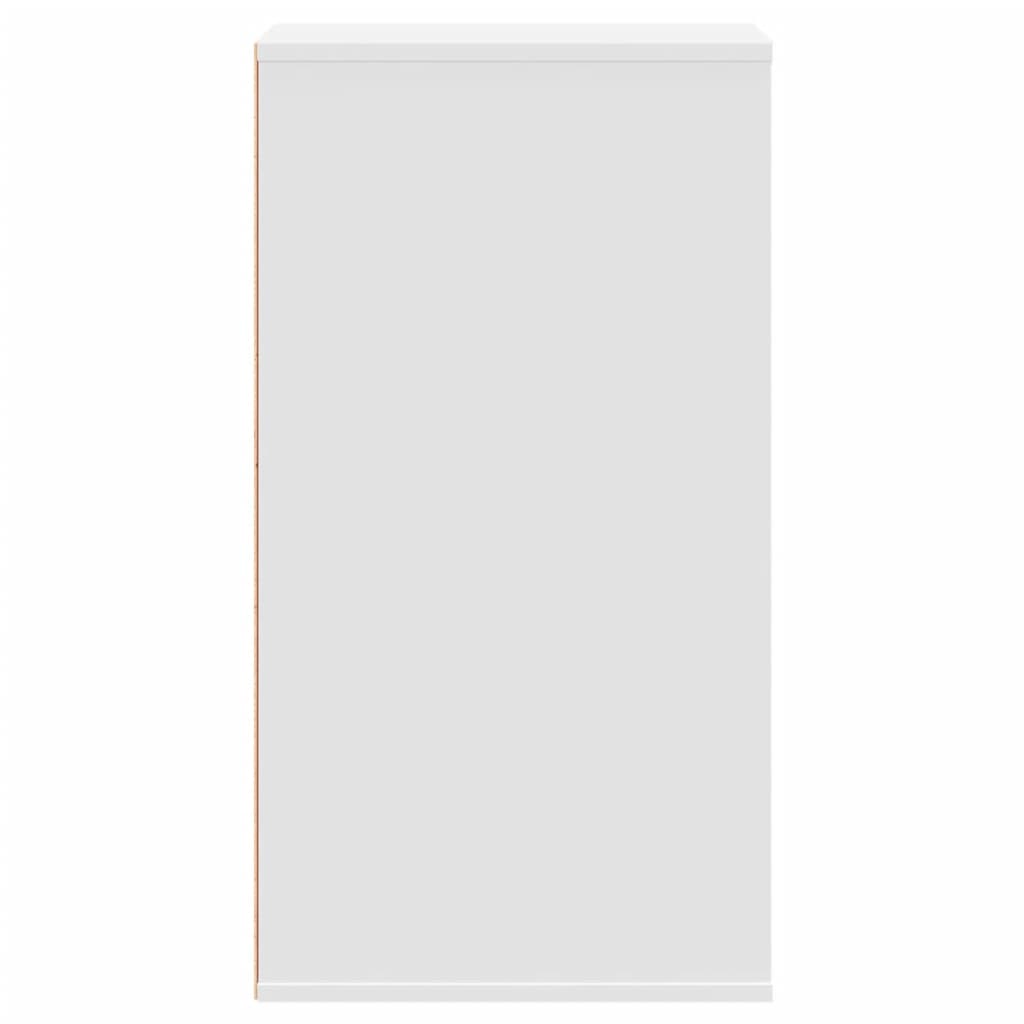 kommode til hjørne 40x41x76 cm konstrueret træ hvid