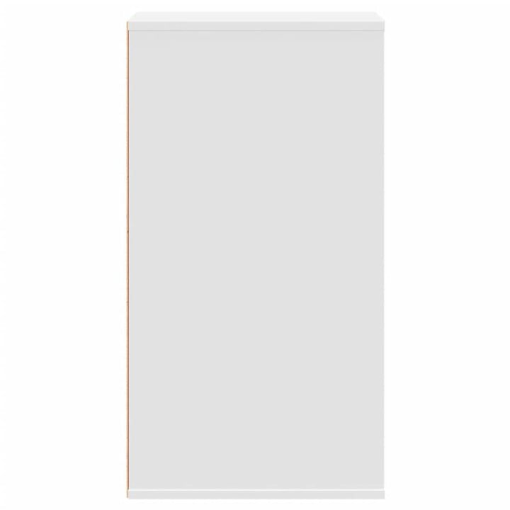 kommode til hjørne 40x41x76 cm konstrueret træ hvid