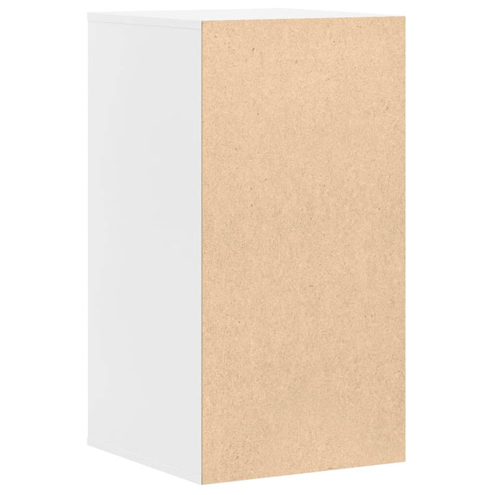 kommode til hjørne 40x41x76 cm konstrueret træ hvid